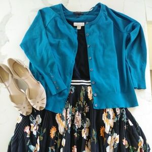 Lane Bryant Classic Teal Cardigan